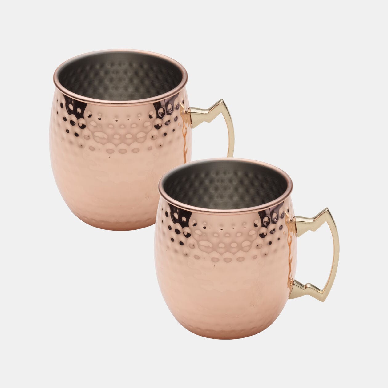 HOUDINI COPPER PLATE SET OF 2 MULE MUGS 18OZ
