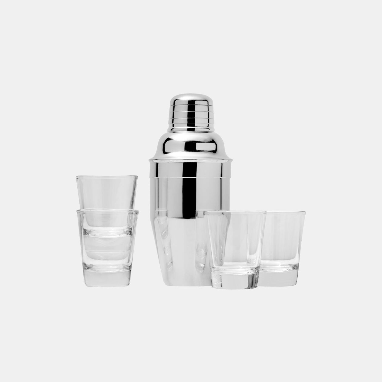 HOUDINI 5PC SHAKER AND SHOT CUP SET