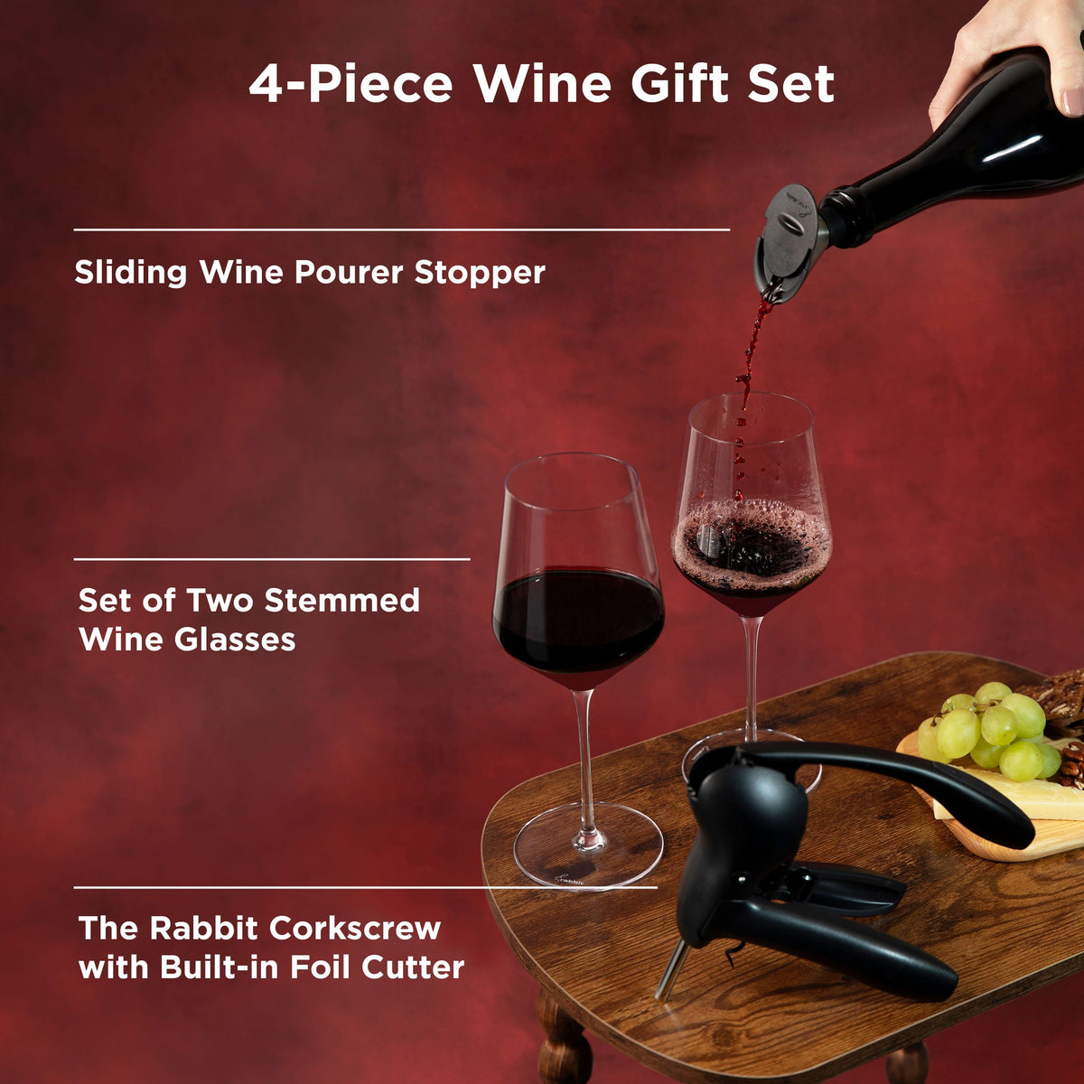 4-Piece Wine Gift Set