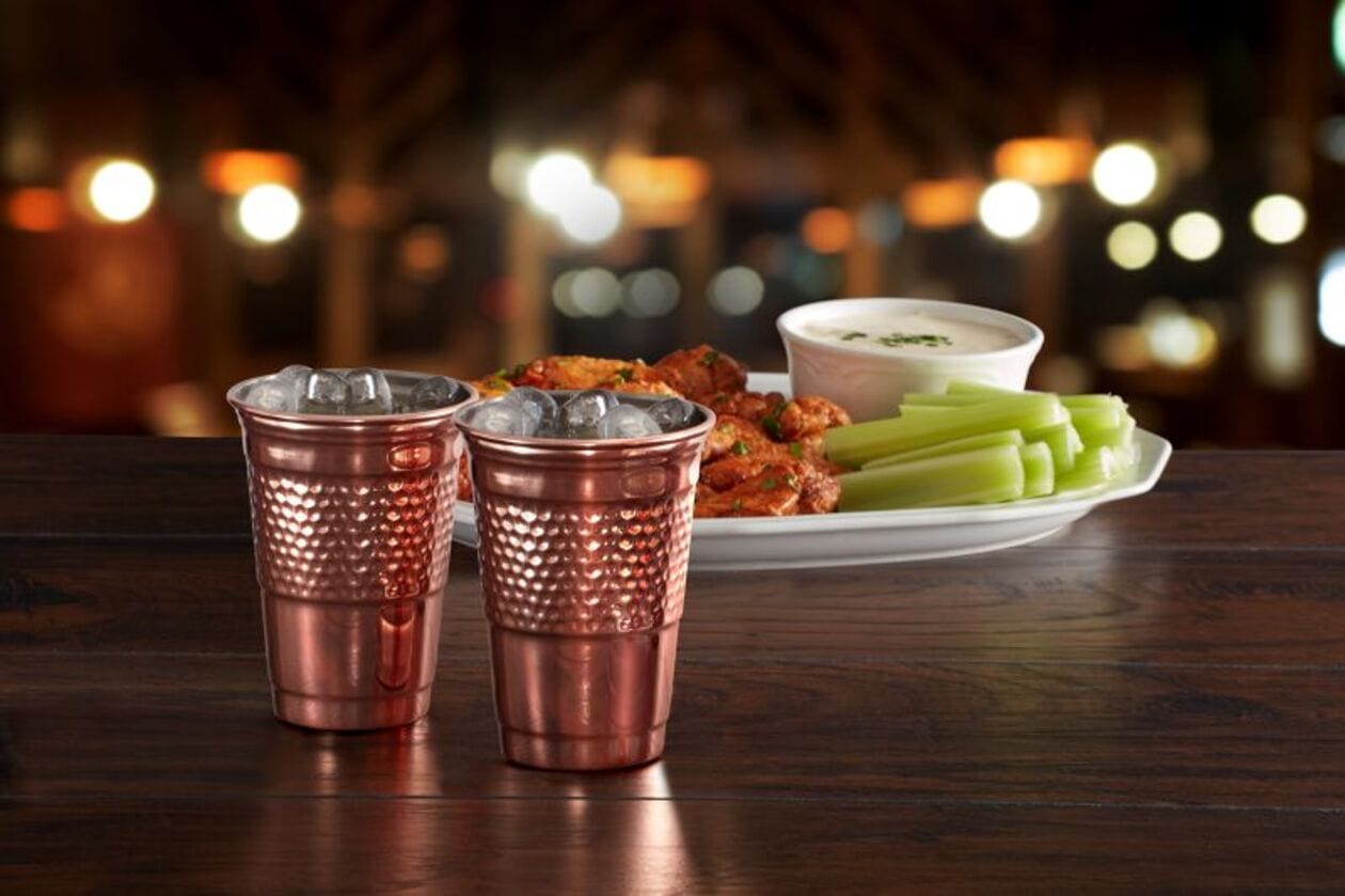 HOUDINI COPPER PLATE STACKABLE PARTY CUP 18OZ