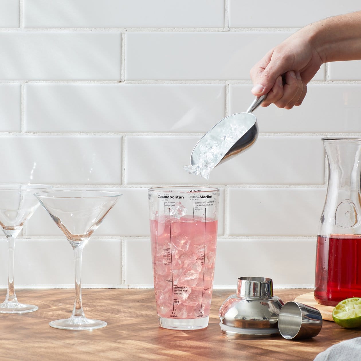 24oz Glass Cocktail Shaker